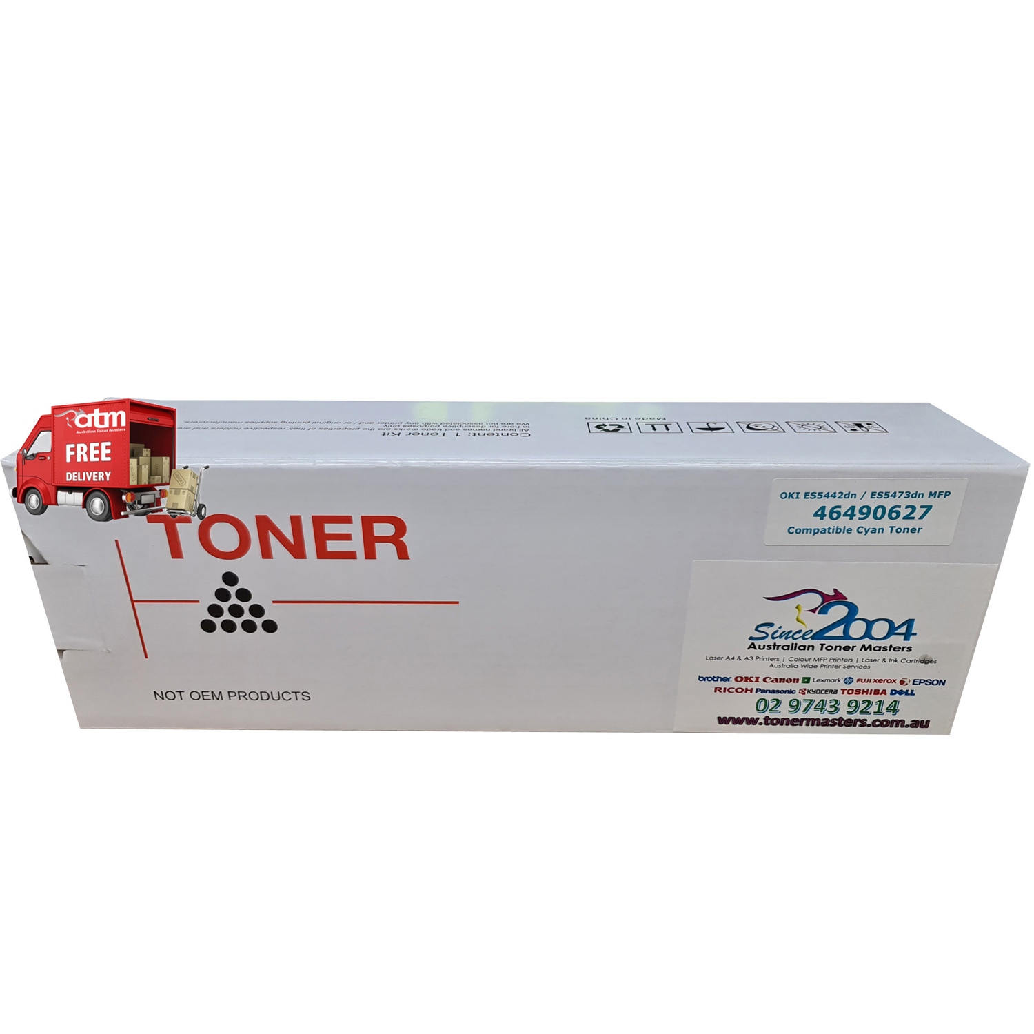 Compatible Oki ES5442 ES5473 46490627 Cyan Toner