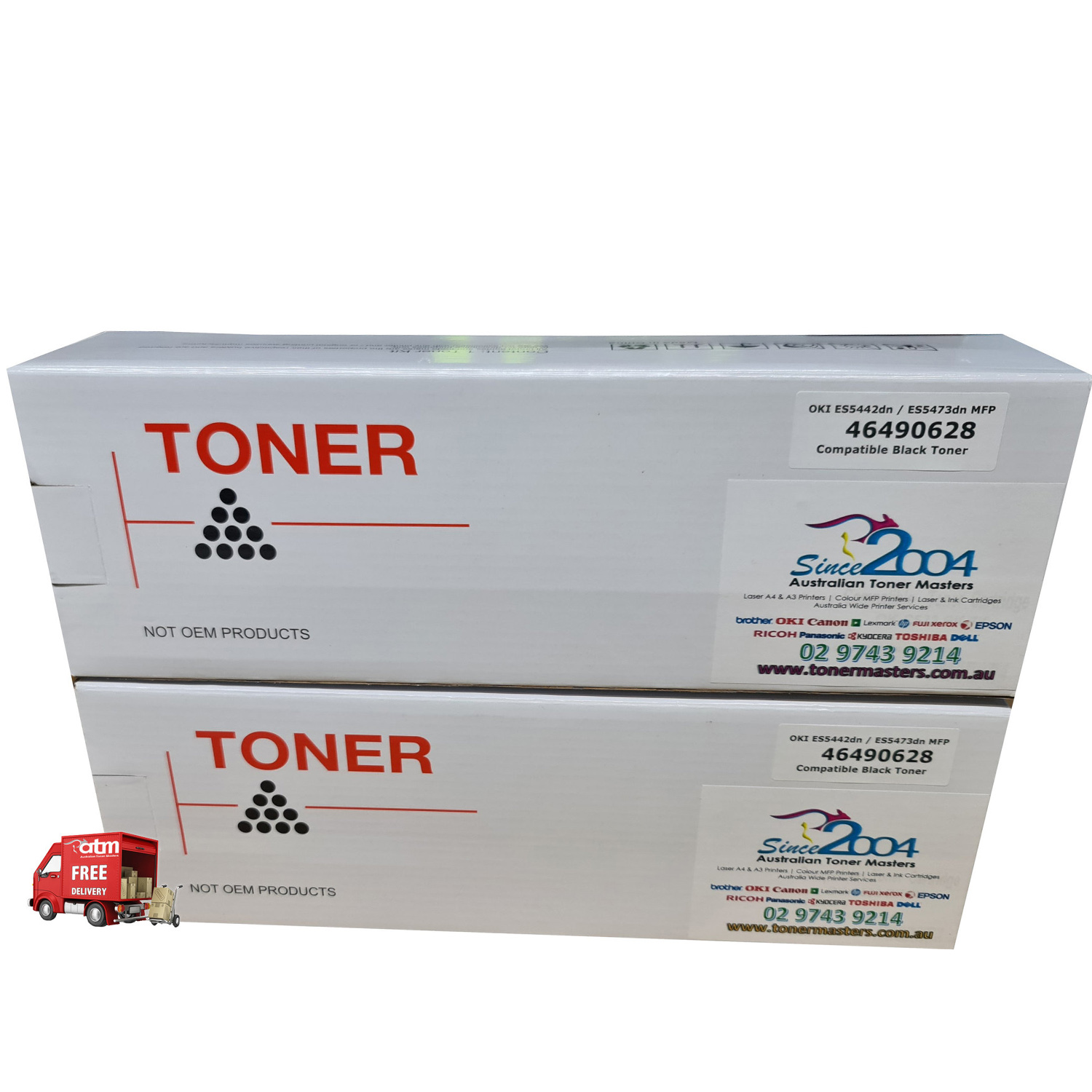 Compatible Oki ES5442 ES5473 46490628 Black Toner 2