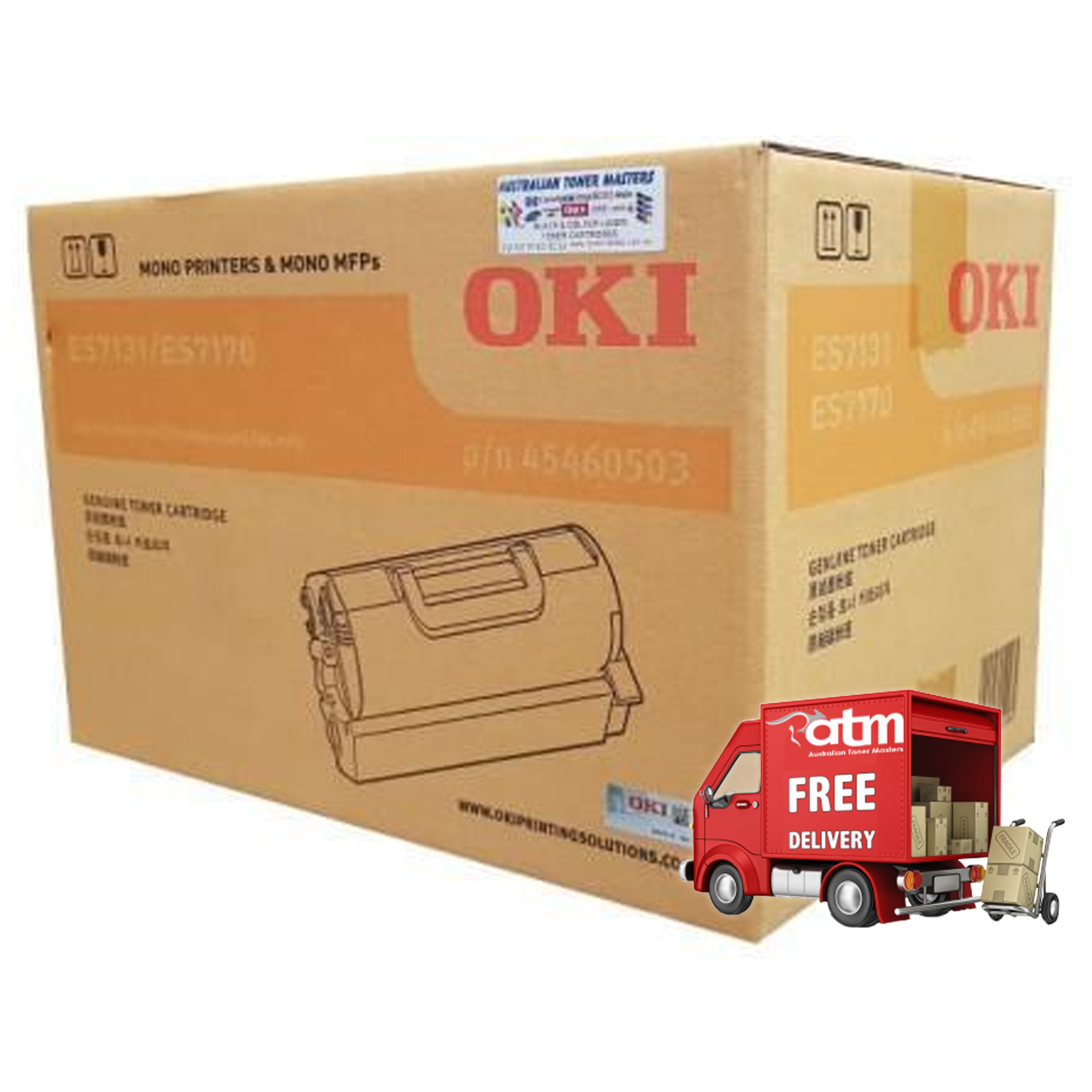 Oki ES7131 45460503 Genuine Toner Unit