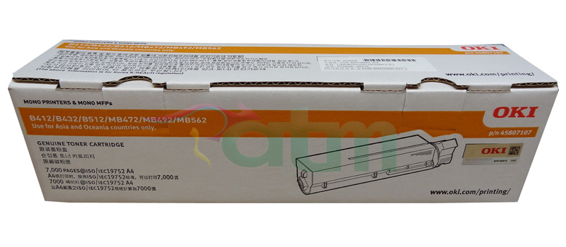 Oki MB562 45807107 Genuine Toner Cartridge