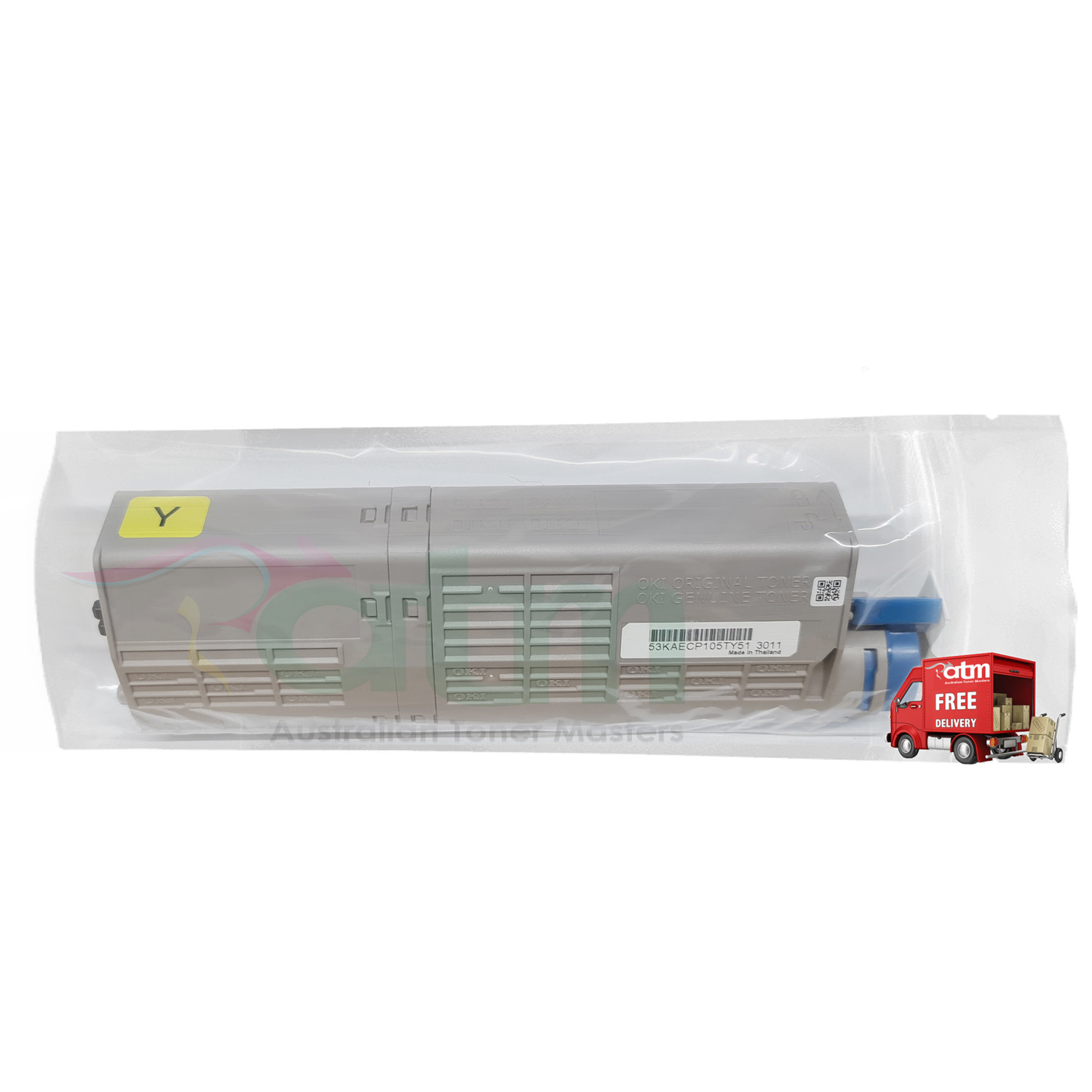 Oki MC563dn MC573dn 46490609 Genuine Yellow Cartridge No Box