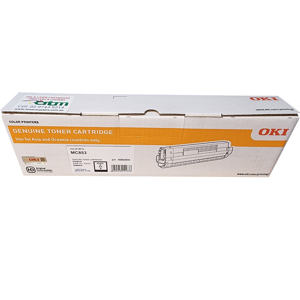 Oki MC853dn 45862844 Genuine Black Toner Cartridge