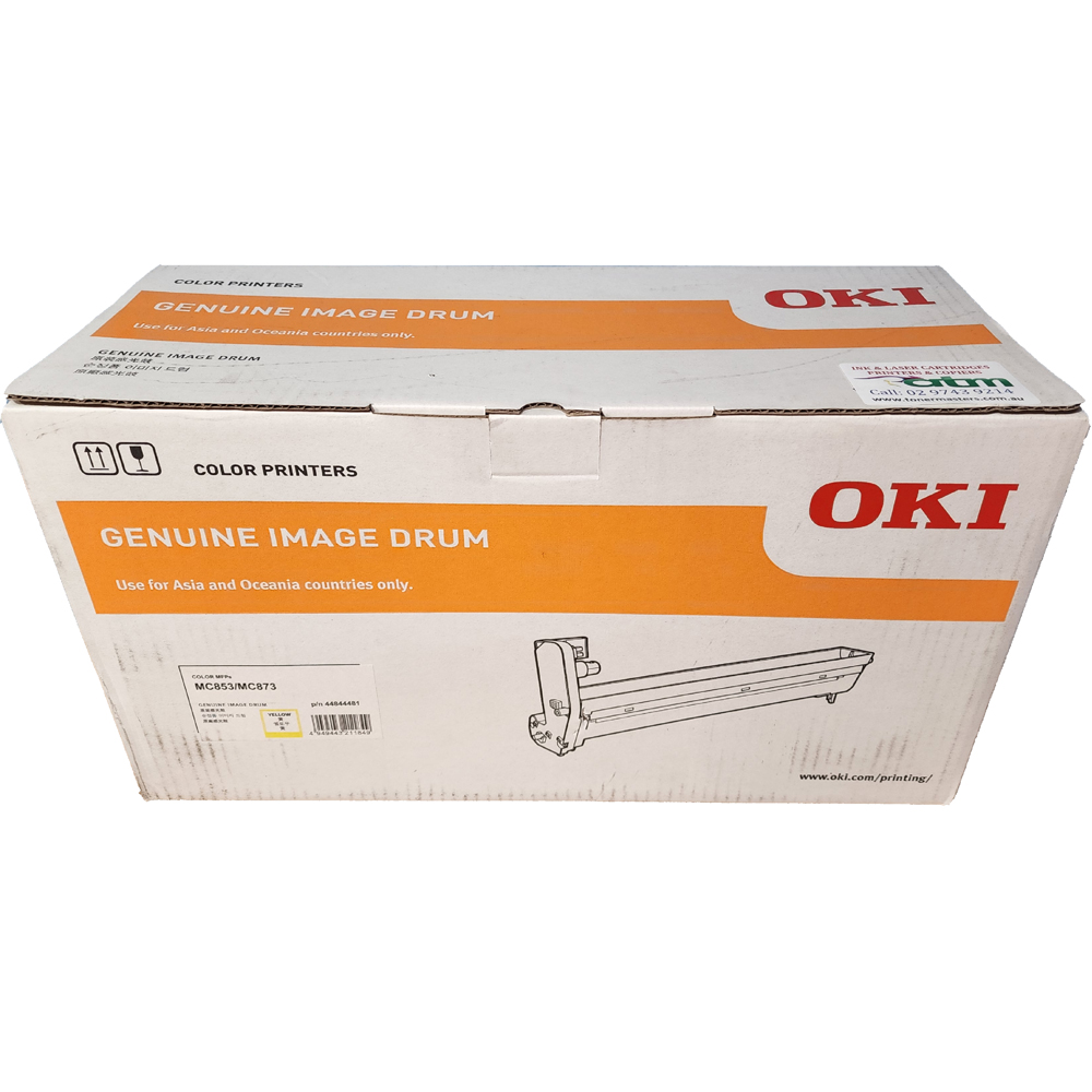 Oki MC853dn MC873dn 44844481 Genuine Yellow Drum Unit