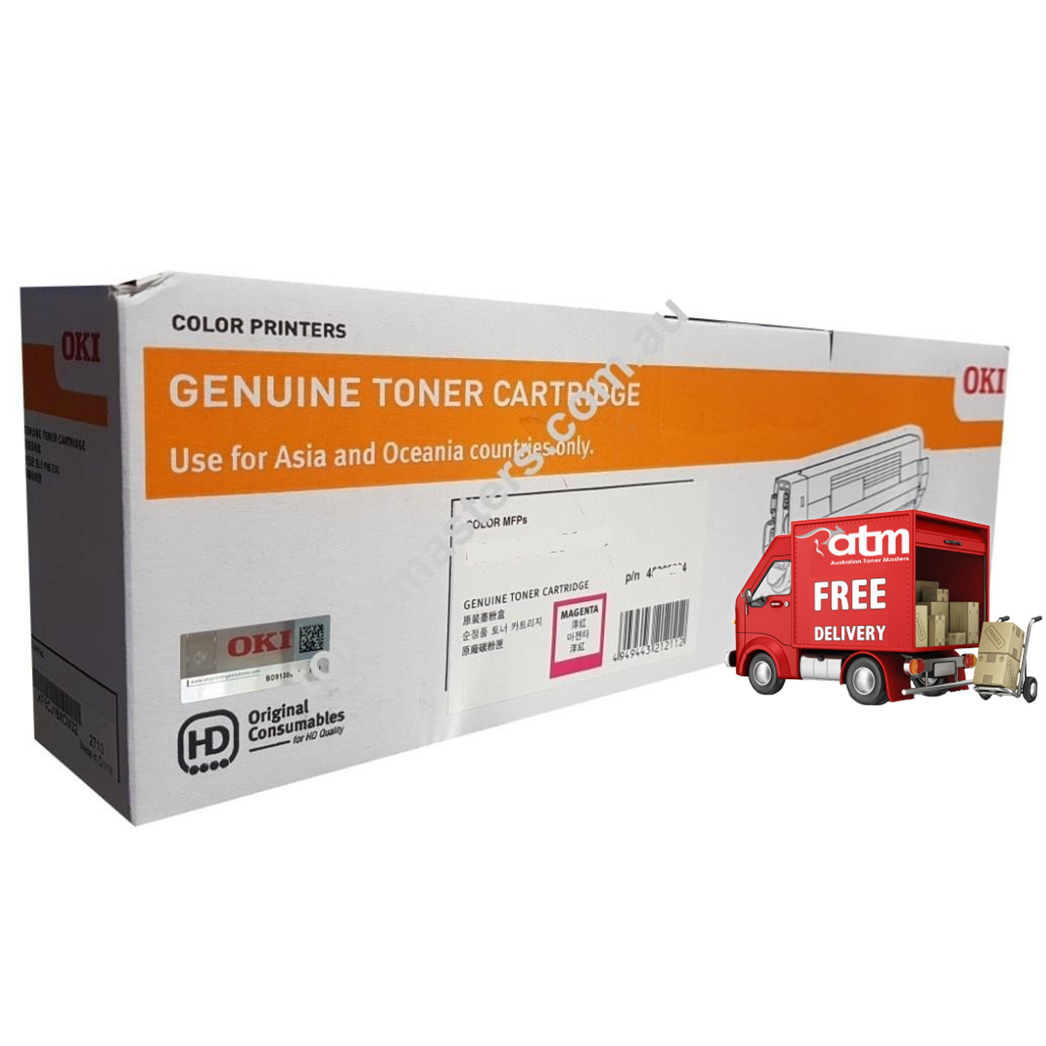 Oki MC873dn 45862829 Genuine Magenta Toner Cartridge