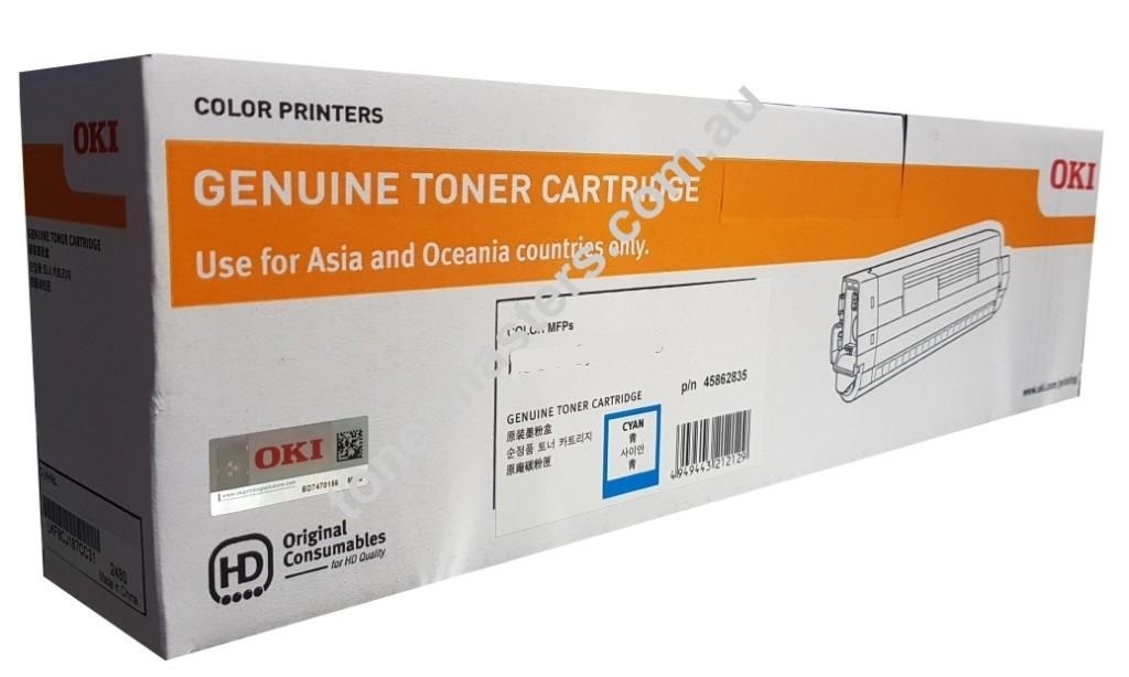 Oki C831N 44844527 Genuine Cyan Cartridge